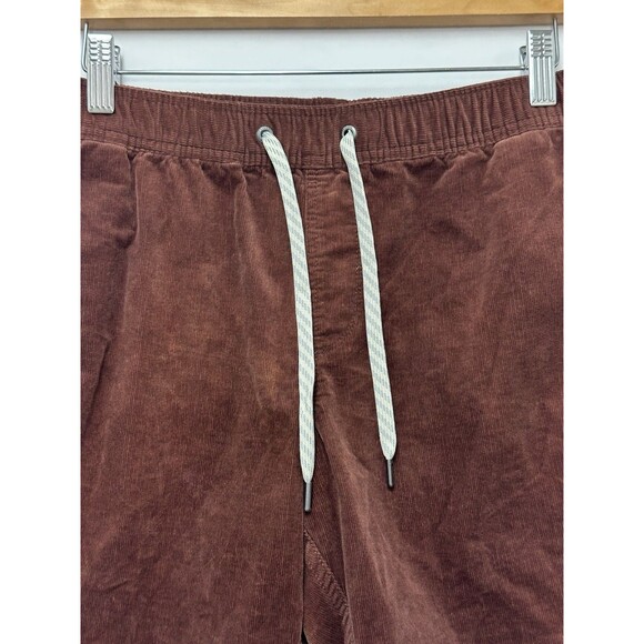 Vuori Optimist Corduroy Shorts Mens Size Small Elastic Waist Drawstring Brown - Picture 3 of 12